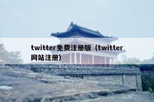 twitter免费注册版（twitter网站注册） 第1张