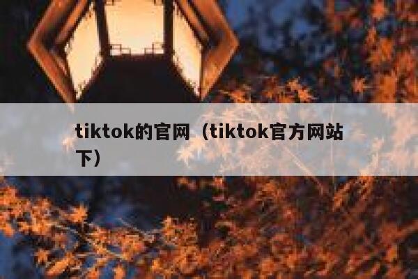 tiktok的官网(tiktok官方网站下) 第1张 tiktok的官网(tiktok官方网站下) 第1张