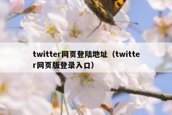 twitter网页登陆地址(twitter网页版登录入口) 第1张 twitter网页登陆地址(twitter网页版登录入口) 第1张