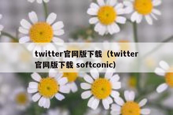 twitter官网版下载（twitter官网版下载 softconic） 第1张