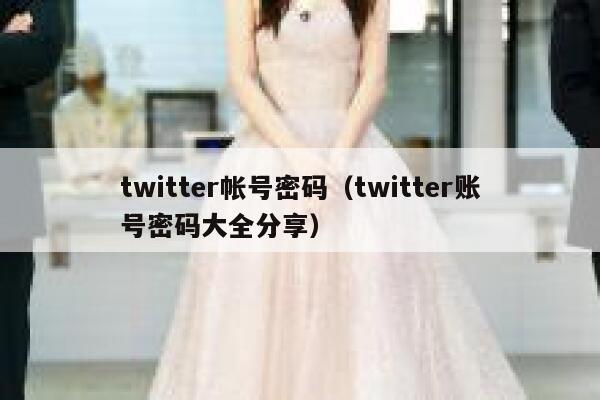 twitter帐号密码（twitter账号密码大全分享） 第1张