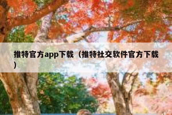 推特官方app下载（推特社交软件官方下载） 第1张