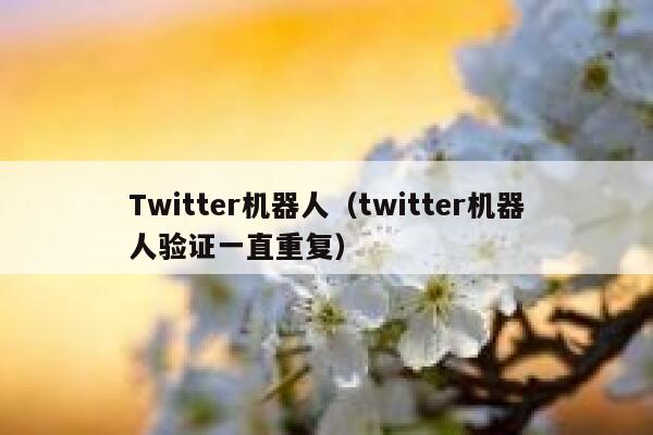 Twitter机器人（twitter机器人验证一直重复） 第1张