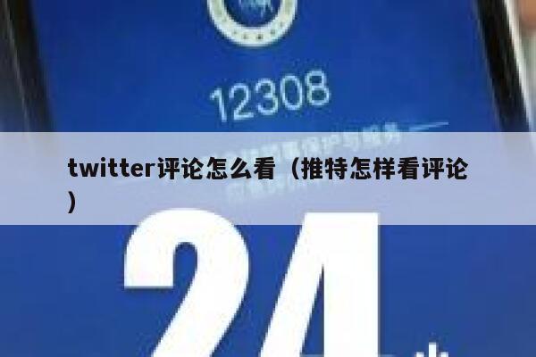twitter评论怎么看（推特怎样看评论） 第1张