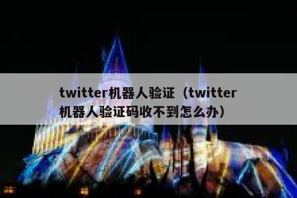twitter机器人验证(twitter机器人验证码收不到怎么办) 第1张 twitter机器人验证(twitter机器人验证码收不到怎么办) 第1张