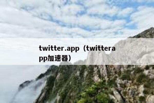 twitter.app（twitterapp加速器） 第1张