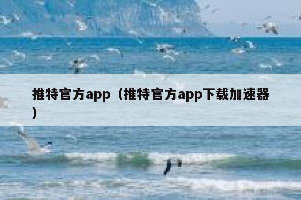 推特官方app（推特官方app下载加速器） 第1张