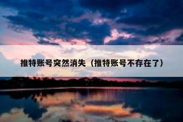 推特账号突然消失(推特账号不存在了) 第1张 推特账号突然消失(推特账号不存在了) 第1张