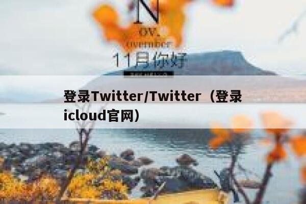 登录Twitter/Twitter（登录icloud官网） 第1张