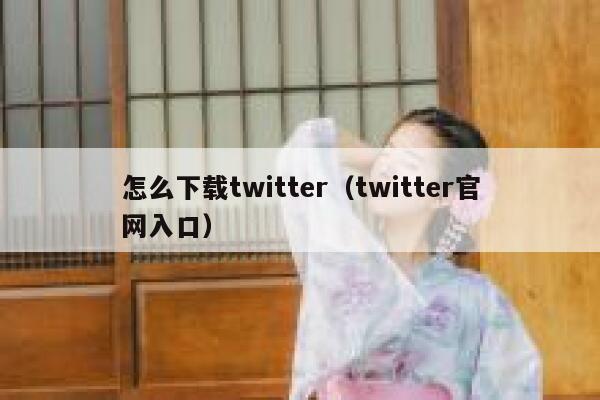 怎么下载twitter（twitter官网入口） 第1张