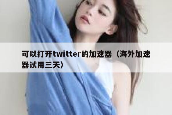 可以打开twitter的加速器（海外加速器试用三天） 第1张