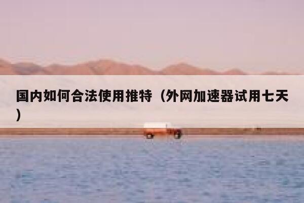 国内如何合法使用推特（外网加速器试用七天） 第1张