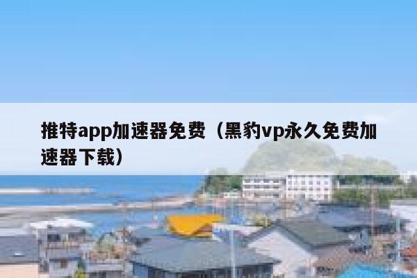 推特app加速器免费(黑豹vp永久免费加速器下载) 第1张 推特app加速器免费(黑豹vp永久免费加速器下载) 第1张