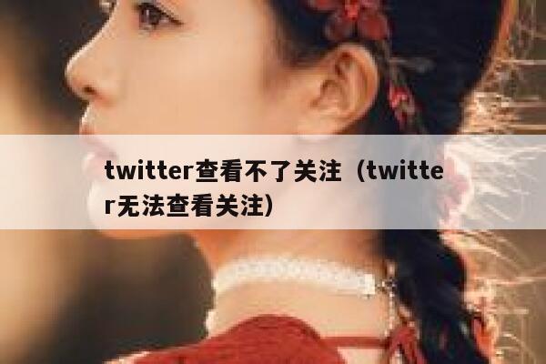 twitter查看不了关注（twitter无法查看关注） 第1张
