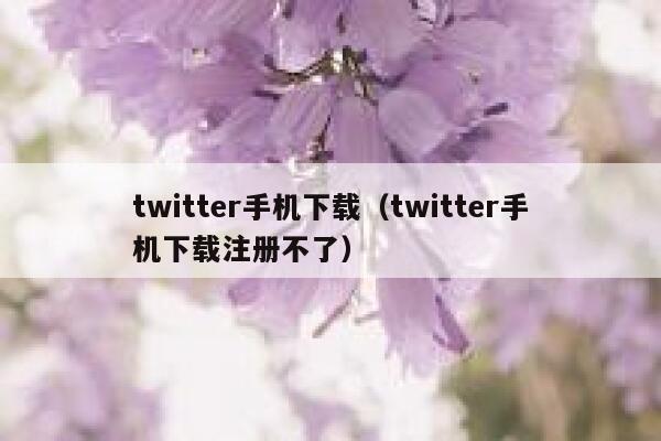 twitter手机下载（twitter手机下载注册不了） 第1张
