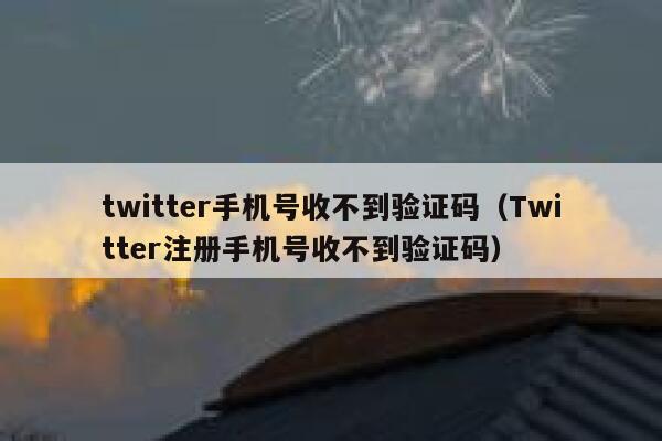 twitter手机号收不到验证码(Twitter注册手机号收不到验证码) 第1张 twitter手机号收不到验证码(Twitter注册手机号收不到验证码) 第1张