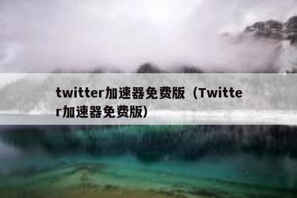 twitter加速器免费版（Twitter加速器免费版） 第1张