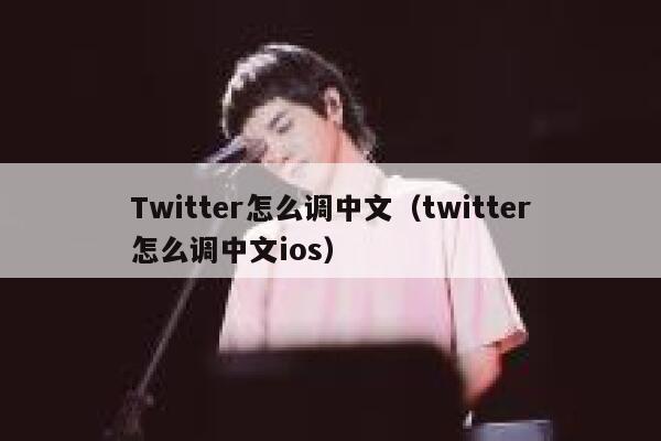 Twitter怎么调中文（twitter怎么调中文ios） 第1张