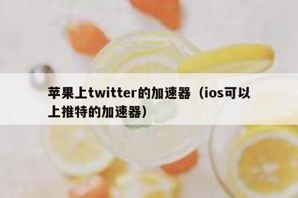 苹果上twitter的加速器（ios可以上推特的加速器） 第1张