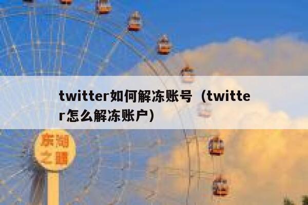 twitter如何解冻账号（twitter怎么解冻账户） 第1张