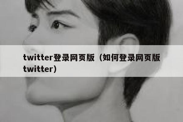 twitter登录网页版（如何登录网页版twitter） 第1张
