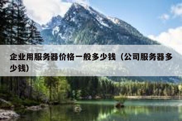 企业用服务器价格一般多少钱（公司服务器多少钱） 第1张