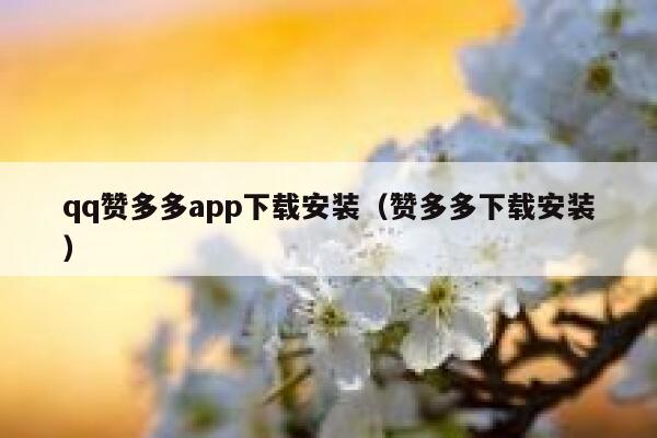 qq赞多多app下载安装（赞多多下载安装） 第1张
