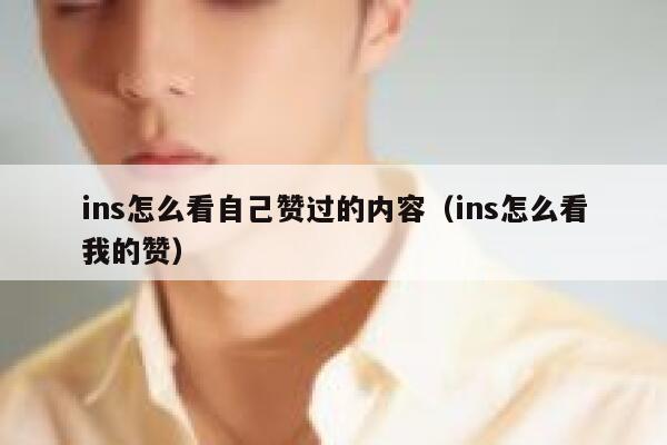 ins怎么看自己赞过的内容（ins怎么看我的赞） 第1张