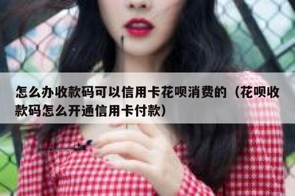 怎么办收款码可以信用卡花呗消费的（花呗收款码怎么开通信用卡付款） 第1张