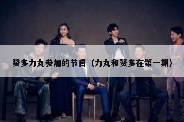 赞多力丸参加的节目（力丸和赞多在第一期） 第1张