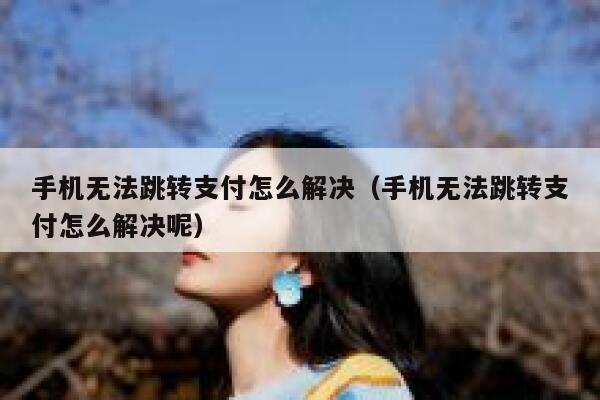 手机无法跳转支付怎么解决（手机无法跳转支付怎么解决呢） 第1张