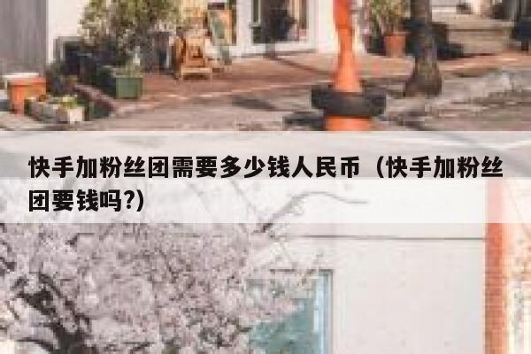 快手加粉丝团需要多少钱人民币（快手加粉丝团要钱吗?） 第1张