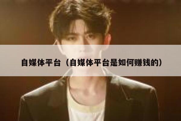 自媒体平台（自媒体平台是如何赚钱的） 第1张