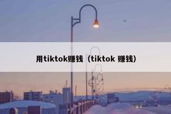 用tiktok赚钱（tiktok 赚钱） 第1张