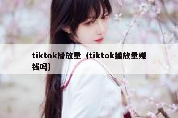 tiktok播放量（tiktok播放量赚钱吗） 第1张