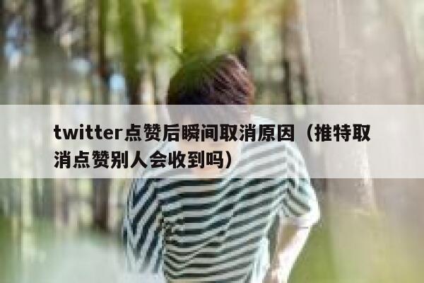 twitter点赞后瞬间取消原因（推特取消点赞别人会收到吗） 第1张