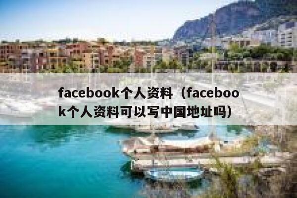 facebook个人资料（facebook个人资料可以写中国地址吗） 第1张