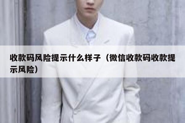 收款码风险提示什么样子(微信收款码收款提示风险) 第1张 收款码风险提示什么样子(微信收款码收款提示风险) 第1张