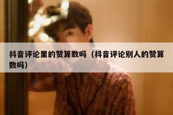 抖音评论里的赞算数吗(抖音评论别人的赞算数吗) 第1张 抖音评论里的赞算数吗(抖音评论别人的赞算数吗) 第1张