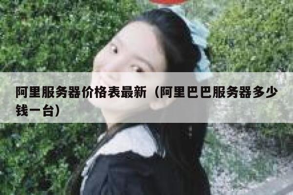 阿里服务器价格表最新（阿里巴巴服务器多少钱一台） 第1张