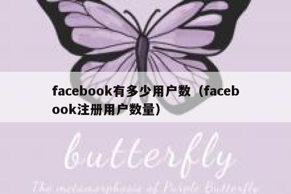 facebook有多少用户数（facebook注册用户数量） 第1张