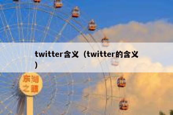 twitter含义(twitter的含义) 第1张 twitter含义(twitter的含义) 第1张