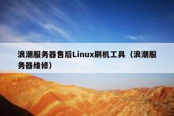 浪潮服务器售后Linux刷机工具（浪潮服务器维修） 第1张