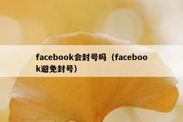 facebook会封号吗（facebook避免封号） 第1张