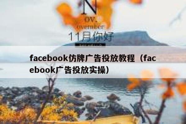 facebook仿牌广告投放教程(facebook广告投放实操) 第1张 facebook仿牌广告投放教程(facebook广告投放实操) 第1张