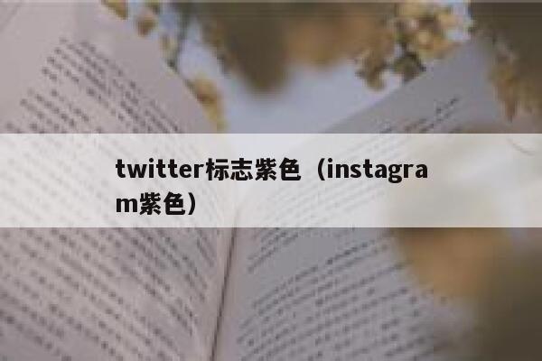 twitter标志紫色（instagram紫色） 第1张