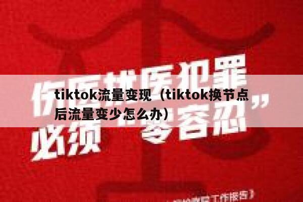 tiktok流量变现（tiktok换节点后流量变少怎么办） 第1张