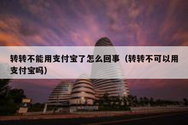 转转不能用支付宝了怎么回事(转转不可以用支付宝吗) 第1张 转转不能用支付宝了怎么回事(转转不可以用支付宝吗) 第1张