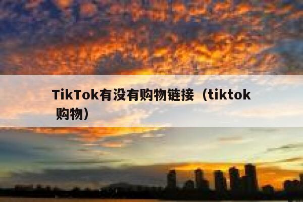 TikTok有没有购物链接（tiktok 购物） 第1张