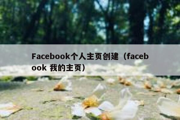 Facebook个人主页创建（facebook 我的主页） 第1张